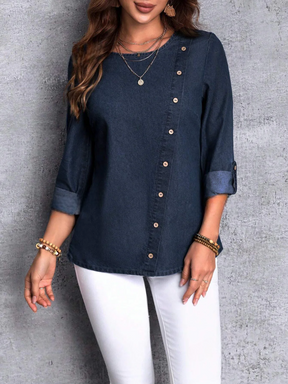 Blusa Jeans Jannine - Tiffani Moda Feminina