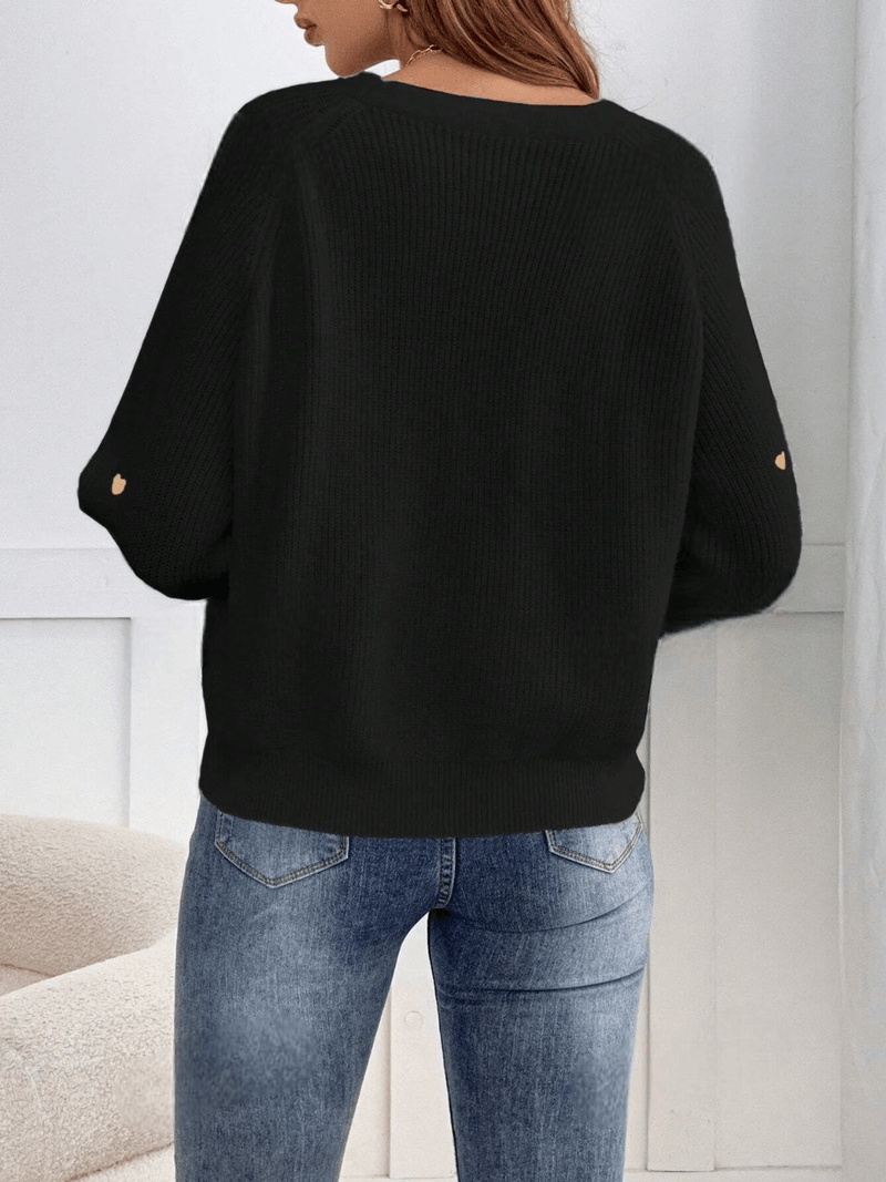 Cardigã Corações de Inverno - Tiffani Moda Feminina