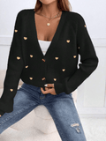 Cardigã Corações de Inverno - Tiffani Moda Feminina